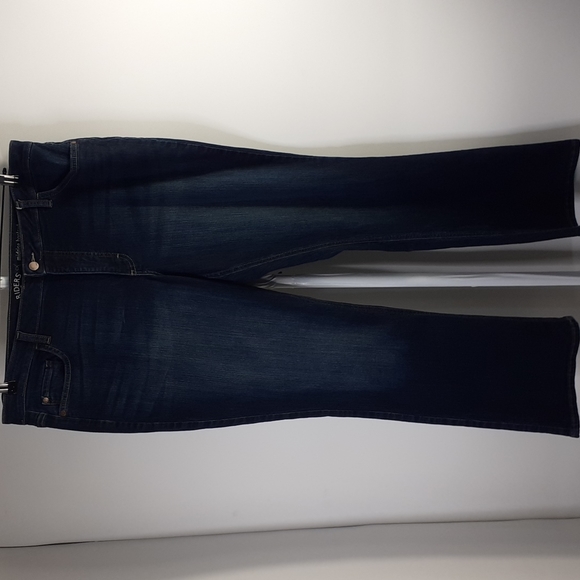 Rider by Lee Mid-Rise Bootcut Curvy Blue Jeans Waist 38" - Picture 2 of 16